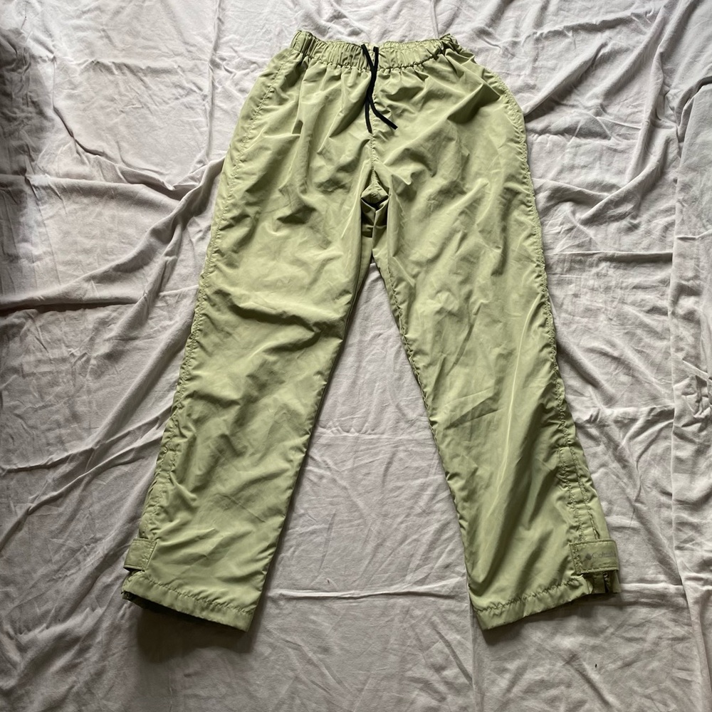 vintage columbia sage green track cargo pants